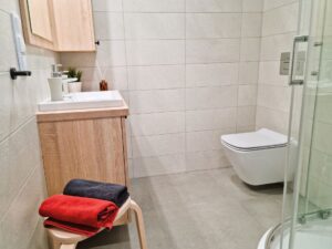 nowoczesna łazienka z prysznicem